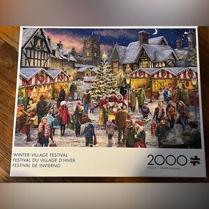 Winter Village Festival Buffalo 2000 Puzzle New